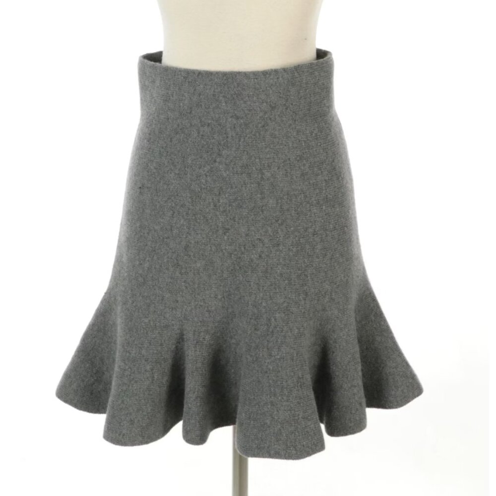 Jil Sander Wool and Cashmere Flared Miniskirt Size 6 $1280